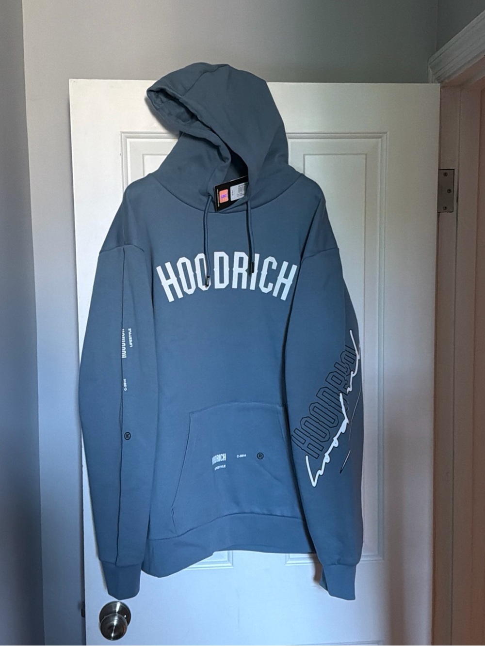 Hoodrich Men's Blue Logo Hoodie
